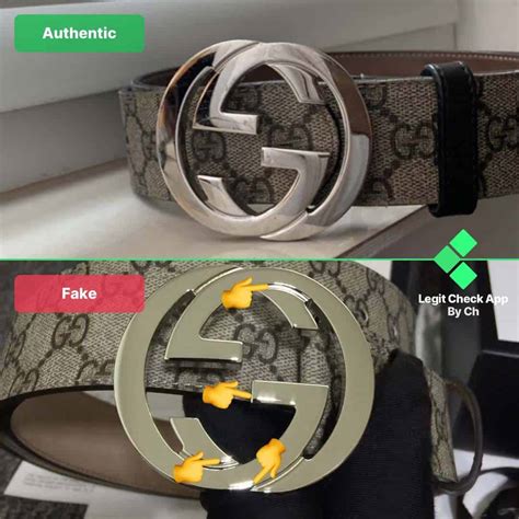 real vs fake gucci belt buckle|how to check gucci belt.